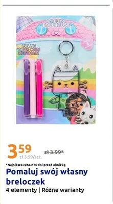 Pomaluj swój własny breloczek Gabby's Dollhouse promocja w Action