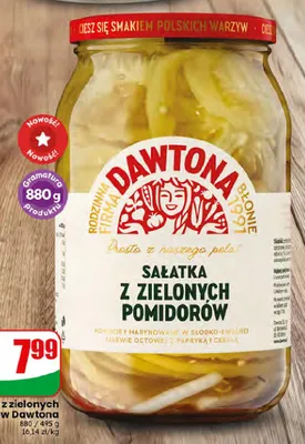 Sałatka z zielonych pomidorów Dawtona promocja w Dino