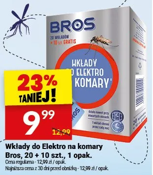 Wkłady do Elektro na komary Bros promocja w Twój Market