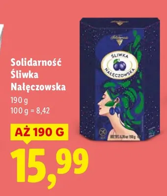 Praliny Solidarność Śliwka Nałęczowska promocja w Lidl