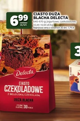 Ciasto czekoladowe Duża Blacha Delecta promocja w Stokrotka