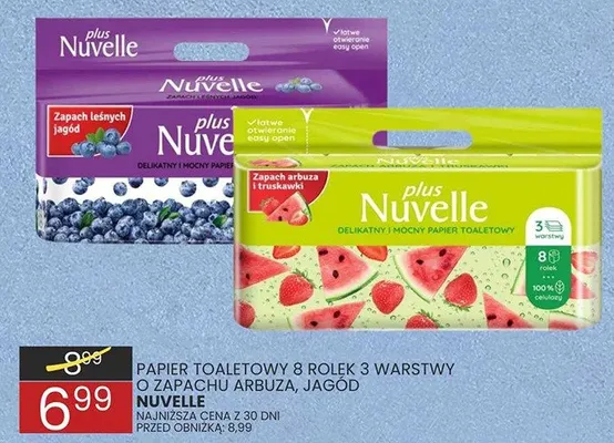 Papier toaletowy 8 rolek 3 warstwy różne rodzaje promocja w Wafelek