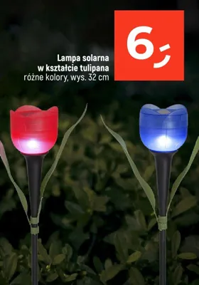 Lampa solarna w kształcie tulipana różne kolory promocja w Dealz