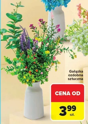 Gałązka ozdobna sztuczna promocja w Carrefour Market