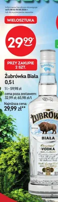 Wódka Żubrówka Biała promocja w Żabka