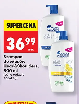 Szampon do włosów Head & Shoulders Citrus Fresh promocja w Biedronka