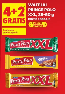 Wafelki Prince Polo XXL classic promocja w Biedronka