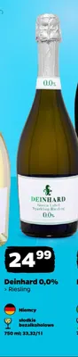 Wino bezalkoholowe Deinhard Riesling promocja w Netto