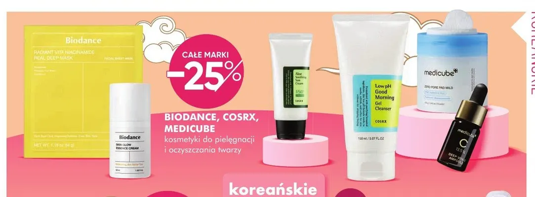 Kosmetyki do pielęgnacji i oczyszczania twarzy Biodance, Cosrx, Medicube promocja w Super-Pharm