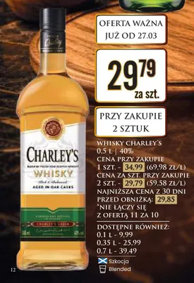 Whisky Charley's promocja w Dino