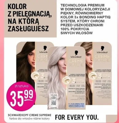 Farba do włosów różne kolory Schwarzkopf promocja w Drogerie Jasmin