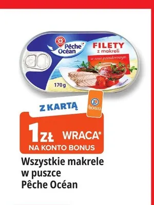 Filety z makreli w sosie pomidorowym Pêche Océan promocja w Leclerc