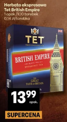 Herbata ekspresowa British Empire promocja w Delikatesy Centrum
