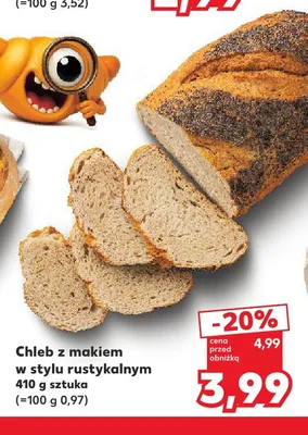 Chleb z makiem w stylu rustykalnym promocja w Kaufland