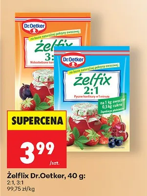 Żelfix Dr.Oetker 2:1 promocja w Biedronka