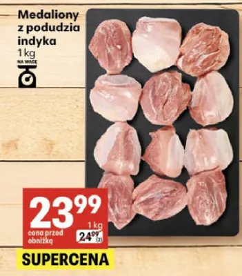 Medaliony z podudzia indyka promocja w Delikatesy Centrum