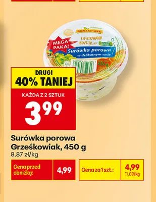 Surówka porowa Grześkowiak promocja w Biedronka