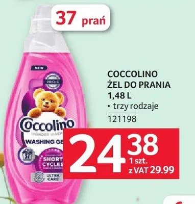 Żel do prania COCCOLINO 1,48 L promocja w Selgros