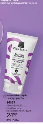 Krem-żel do mycia twarzy i pleców Avon Clearskin Blemish Clearing promocja w AVON