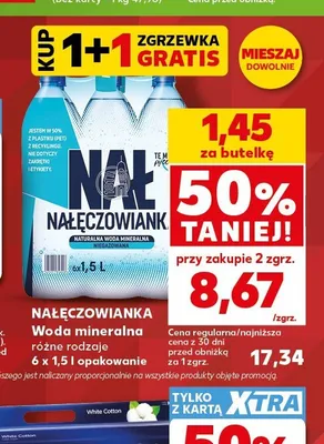 Woda gazowana Nałęczowianka promocja w Kaufland