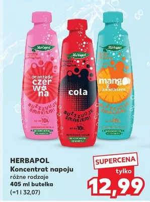 Koncentrat napoju różne rodzaje promocja w Kaufland