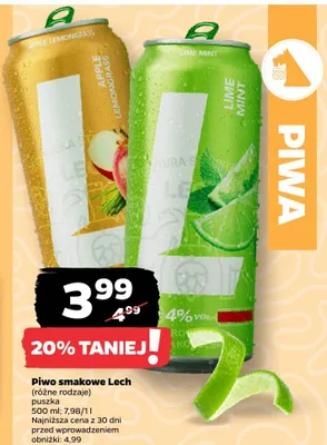 Piwo smakowe (różne rodzaje) promocja w Netto