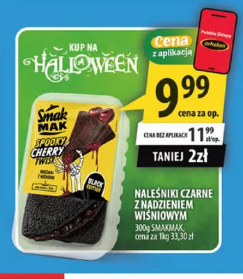 Naleśniki czarne z nadzieniem wiśniowym Smakmak promocja w Arhelan