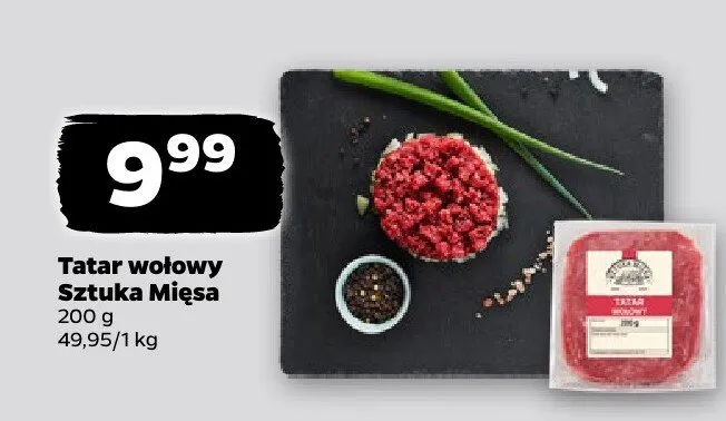 Tatar wołowy Sztuka Mięsa promocja w Netto