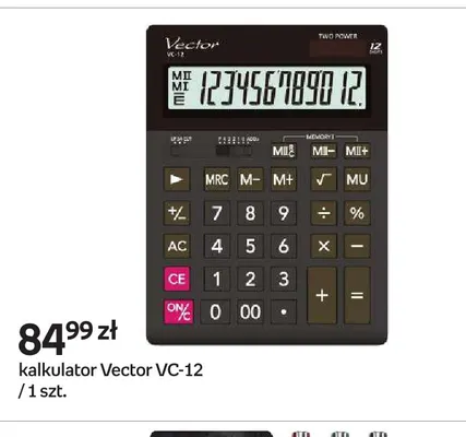 Kalkulator Vector VC-12 promocja w Empik
