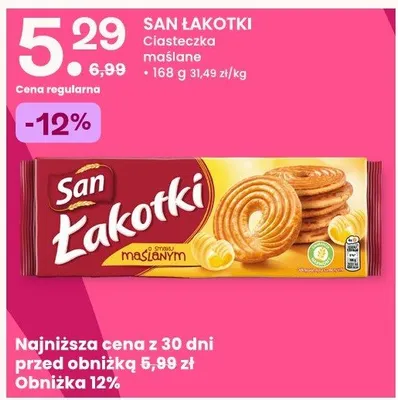 Ciasteczka maślane San Łakotki promocja w Frisco