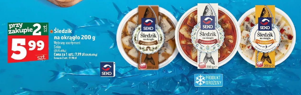 Śledzik na okrągło w oleju wiejskim Seko promocja w TOPAZ