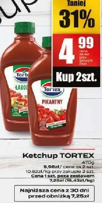 Ketchup Tortex pikantny promocja w Supeco