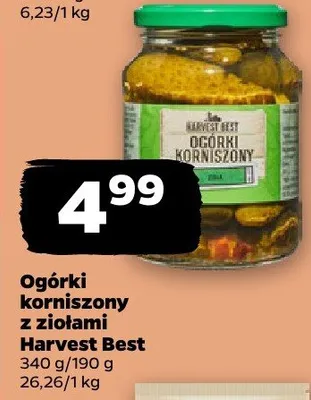 Ogórki korniszony z ziołami promocja w Netto