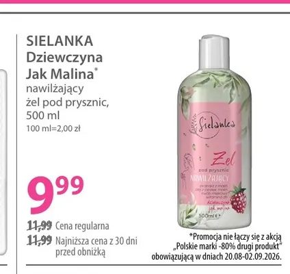 Żel pod prysznic Sielanka Dziewczyna Jak Malina promocja w Hebe