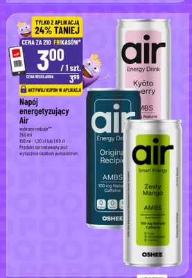 Napój energetyzujący Air Original Recipe promocja w POLOmarket