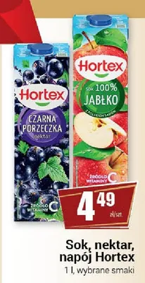 Nektar Hortex Czarna Porzeczka promocja w Premium Nasz Sklep