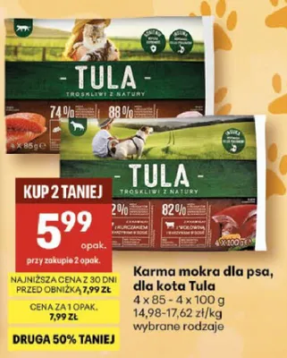Karma mokra dla kota promocja w Delikatesy Centrum