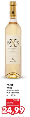 Wino Paxis białe promocja w Kaufland