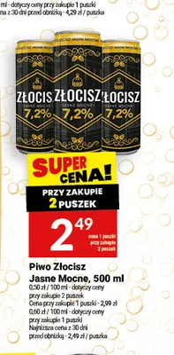 Piwo Złocisz Mocne promocja w Twój Market