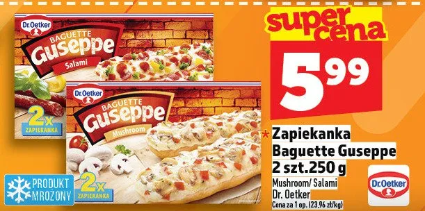 Zapiekanka Baguette Guseppe Vushnoni Salami promocja w TOPAZ