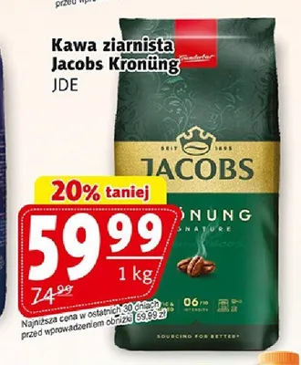 Kawa ziarnista Jacobs Krönung promocja w Prim Market