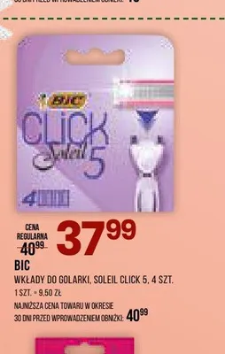 Wkłady do golarki Bic Soleil Click 5 promocja w Drogerie Natura