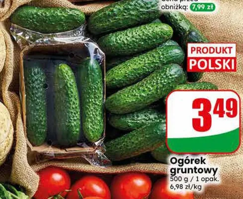 Ogórek gruntowy promocja w Dino