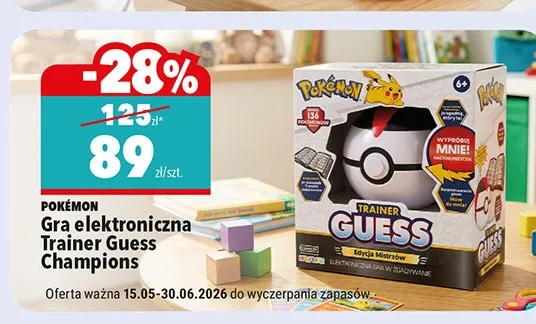 Gra elektroniczna POKÉMON Trainer Guess Champions promocja w Biedronka