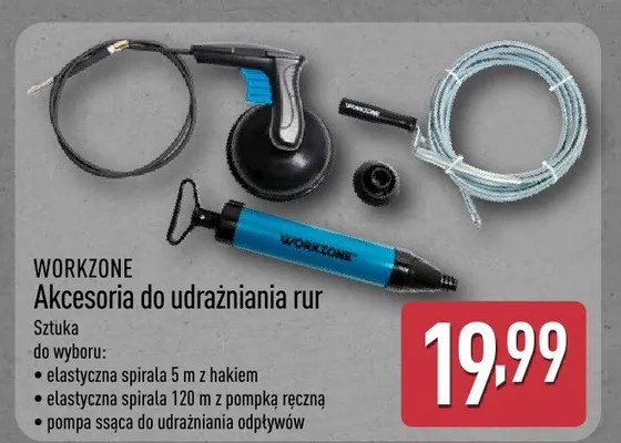 Akcesoria do udrażniania rur promocja w Aldi