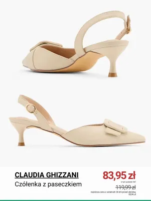 Czółenka z paseczkiem Claudia Ghizzani promocja w Deichmann
