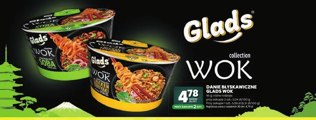 Danie błyskawiczne Glads Wok Soba promocja w Stokrotka