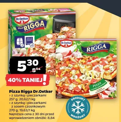 Pizza Rigga Dr.Oetker z szynką i pieczarkami promocja w Netto