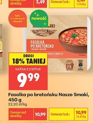 Fasolka po bretońsku Nasze Smaki promocja w Biedronka