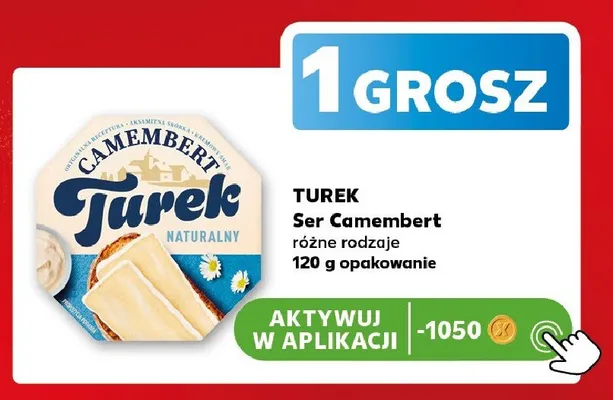 Ser Camembert Turek naturalny promocja w Kaufland